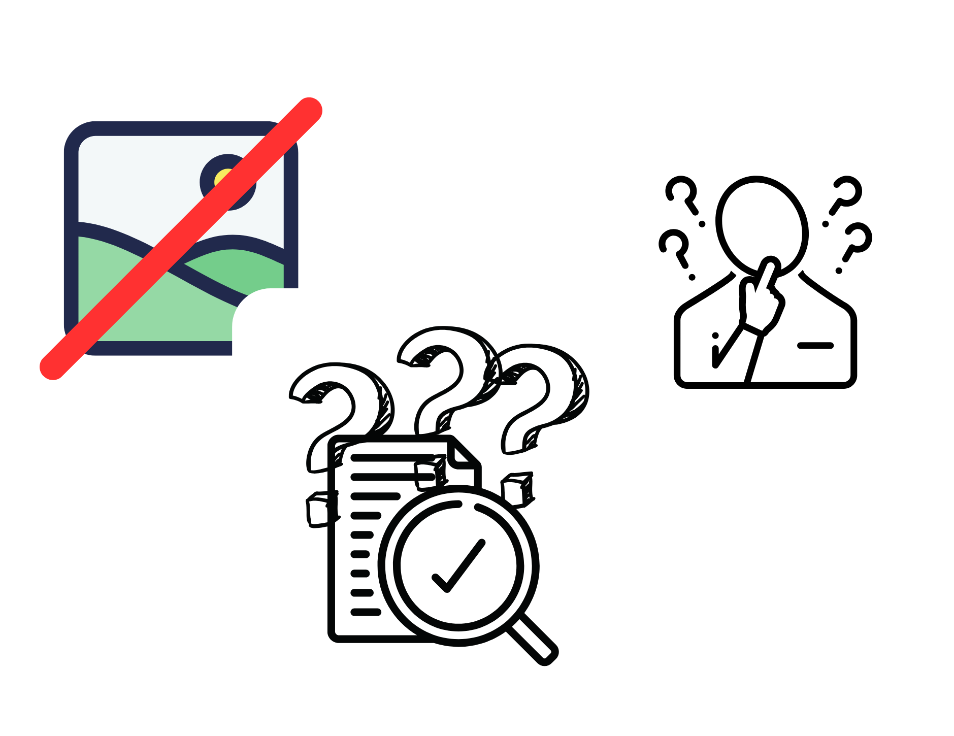 Beschreibung des Textes: Fehlende Bilder, Fehlende Auswertungen, fehlende Koordination